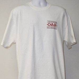MENS O-A-R WHITE TEE, XL, NEW